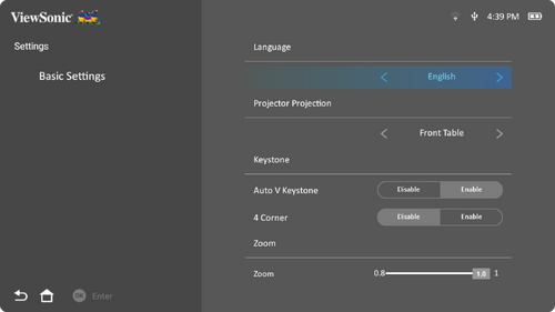 M1X's Basic Settings UI