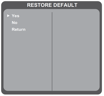 Display the OSD Menu