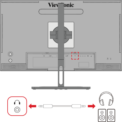 Connect VP2776T-4K to your pc via the USB downstream ports