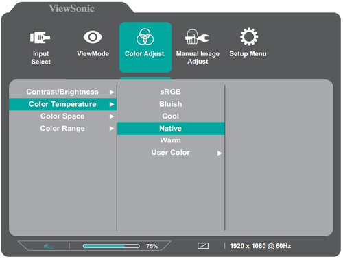 Display the OSD Menu