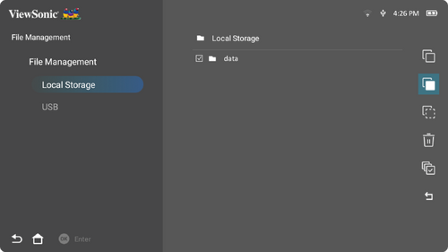 M1X's Fiel Management UI