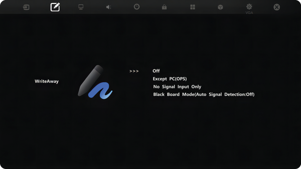 IFPG1's WriteAway OSD Menu Items