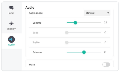 Audio Menu