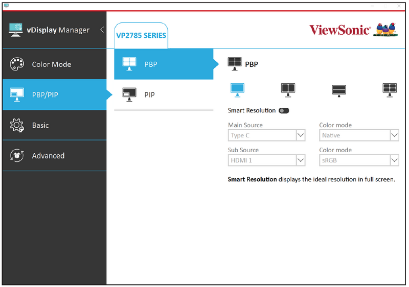 vDisplayManager - ViewSonic Monitor Software