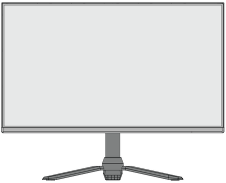 Front View of the VX2528 Monitor