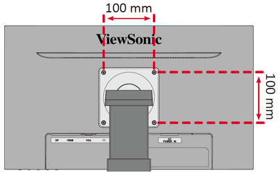 VESA mounting holes