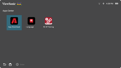 Apps Center's UI