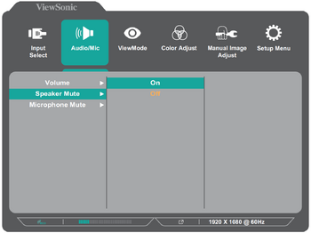 Display the OSD Menu