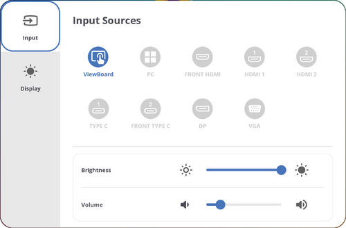 Input Settings
