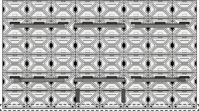 Cut the hole to size along the cross of the hole plugs