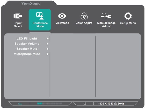 Conference Mode menu