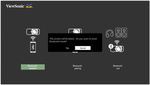 Bluetooth Dialogue Box