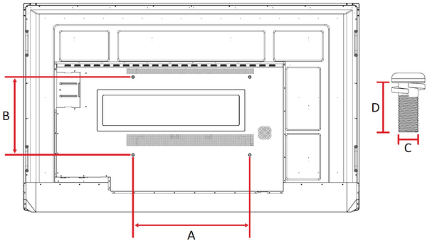 Wall Mount Kit Specifications