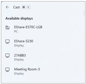 VCast Miracast Window Operation 1