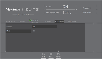 Adjust/Select the option