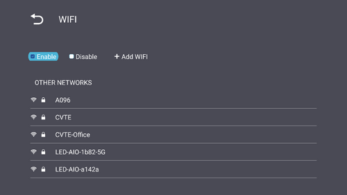 Wi-Fi Setting