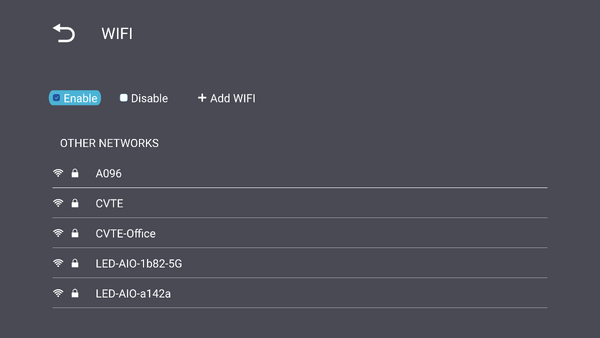 Wi-Fi Setting