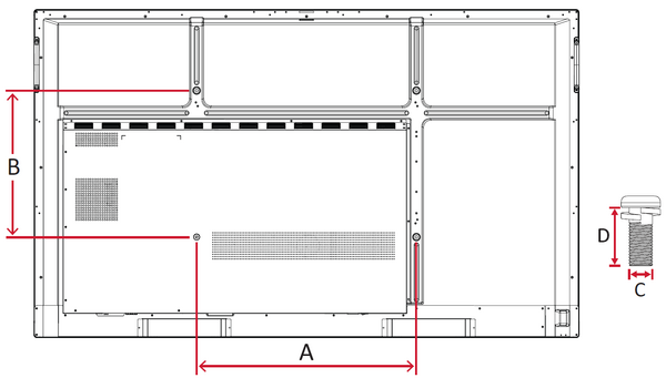 Wall Mount Kit Specifications