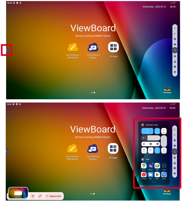 Home Toolbar
