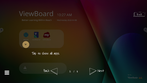Open application drawer