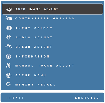 Display the OSD Menu