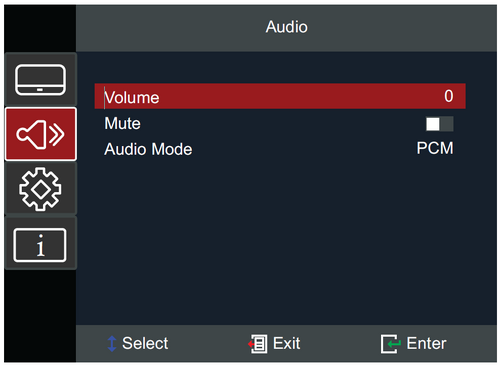Audio Menu