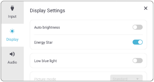 Display Menu