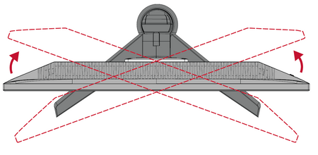 Swiveling the VX2528J screen