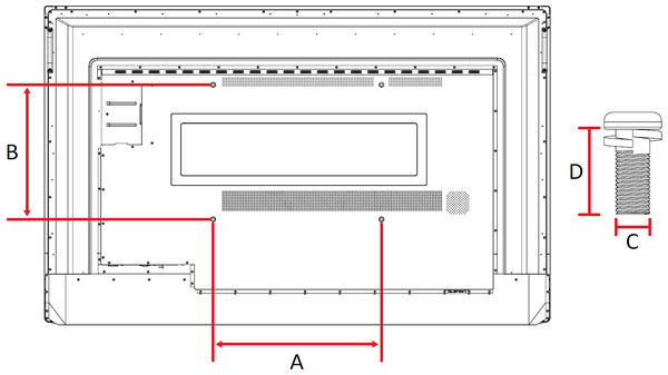Wall Mount Kit Specifications