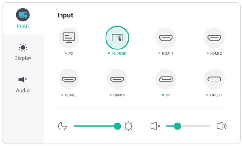 Input Menu