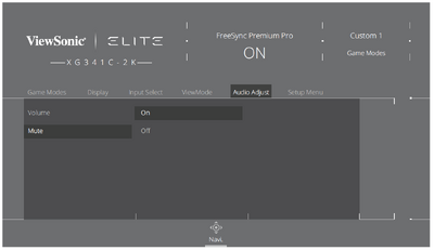 Adjust/Select an option