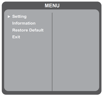 Display the OSD Menu