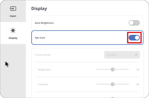 Eye Care setting