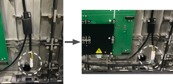 Plugging the connector to the Power port