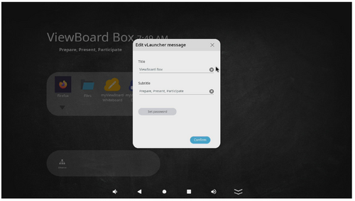 vLauncher Message