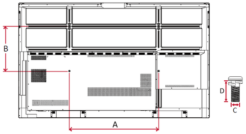 Wall Mount Kit Specifications