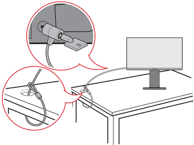 Using the security slot lock