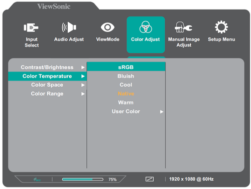 Display the OSD Menu