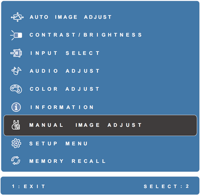 Display the OSD Menu