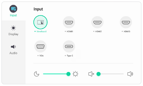 Input Menu