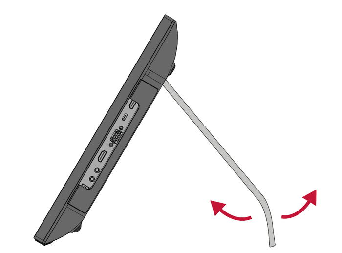 ID2456 Adjusting the Viewing Angle - ViewSonic Monitor