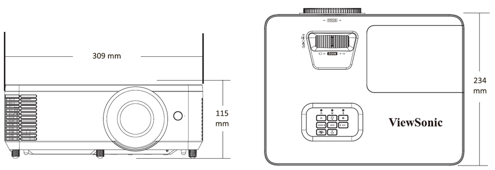 PX704HD Specifications - ViewSonic Projector