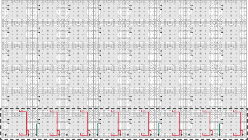 Power connection at the first row