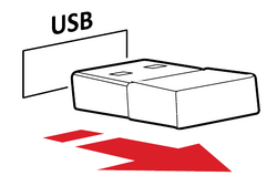 Remove the USB Receiver