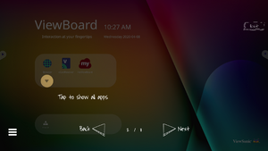 Open application drawer