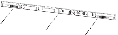 Access holes for the Power and Network Cables