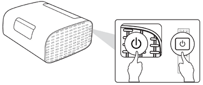Turning On the Projector