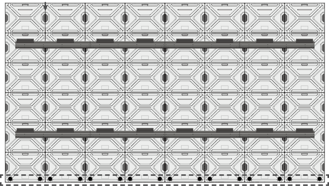 Cut the hole to size along the cross of the hole plugs
