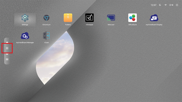 Click the APP center to display all installed apps