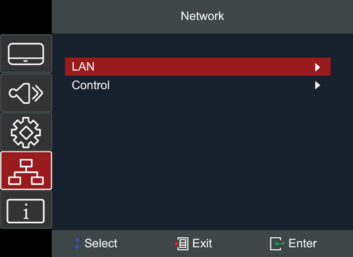 Network OSD Menu